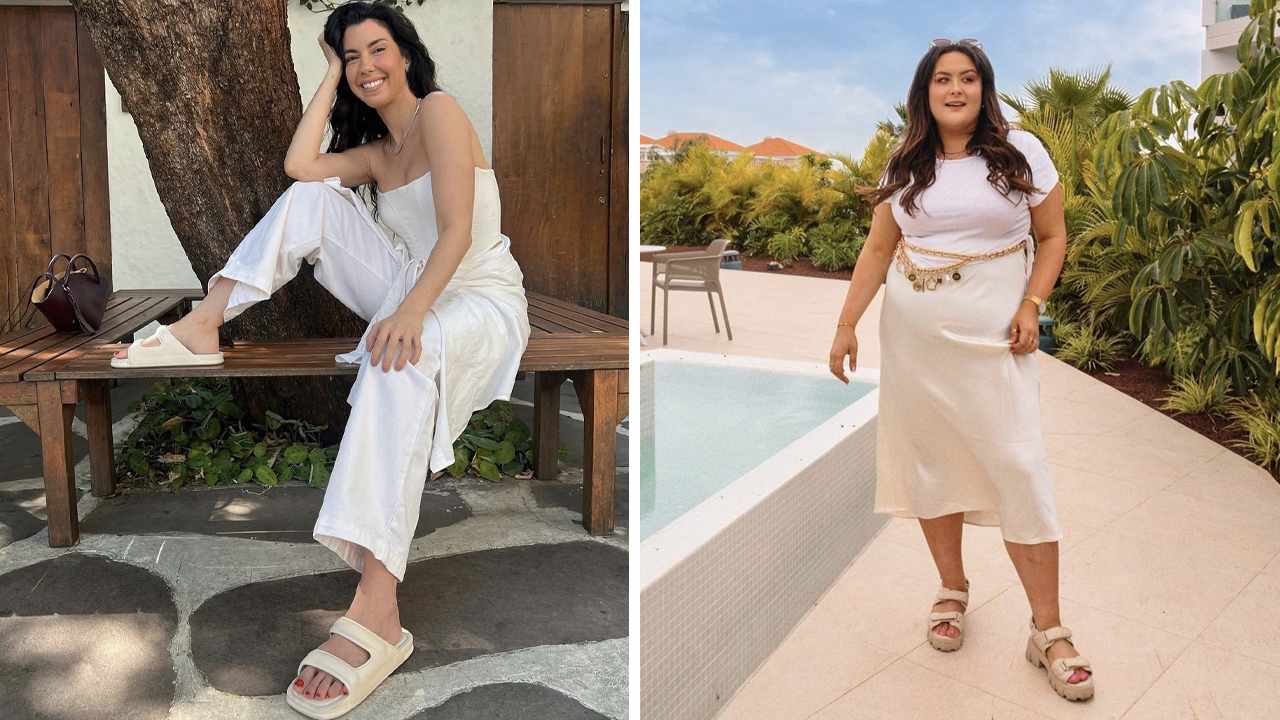 Foto 1: Reprodução/Instagram @camilacoutinho; Foto 2: Reprodução/Instagram @amyastridd. Clique na imagem e confira peças similares!