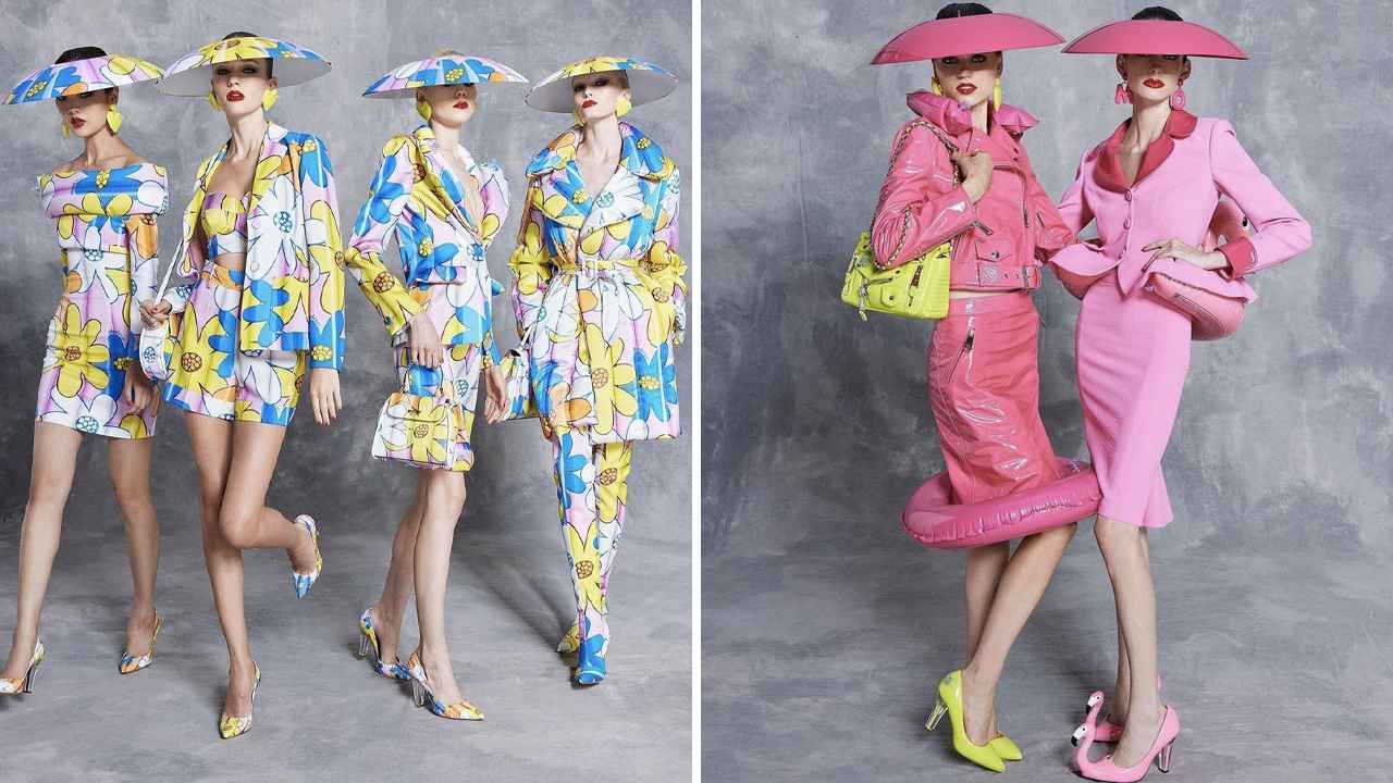 Coleção Moschino Primavera/Verão 2023. Clique na imagem e confira mais criações! (Foto: Reprodução/Instagram @moschino)