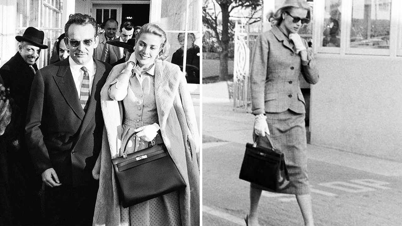 Grace Kelly com sua Hermès Sac à Dépêches. Clique na imagem e confira mais modelos da marca! (Fotos: Reprodução/Instagram @alwaysgracekelly)