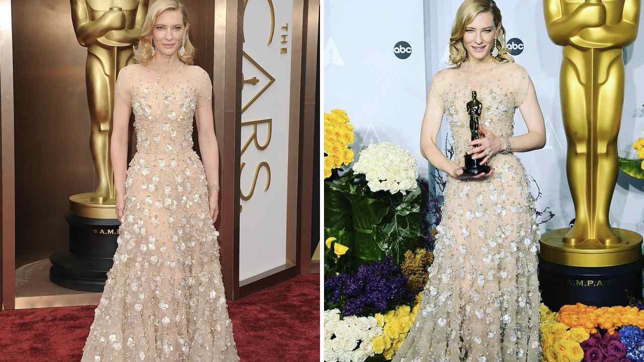 Foto 1: Reprodução/Instagram @_cateblanchettfans; Foto 2: Reprodução/Instagram @oscarsredcarpett.
