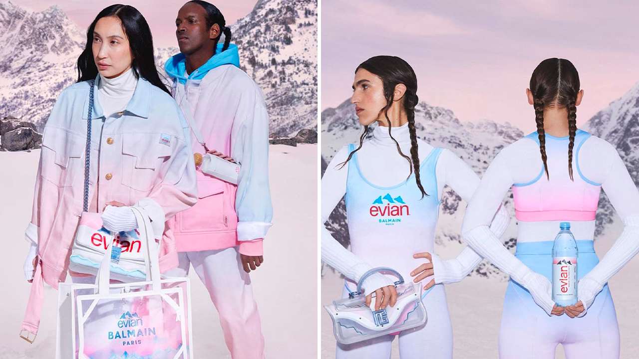 Parceria Balmain x Evian. Clique na imagem e confira criações da Balmain! (Fotos: Reprodução/Instagram @ish.guys)