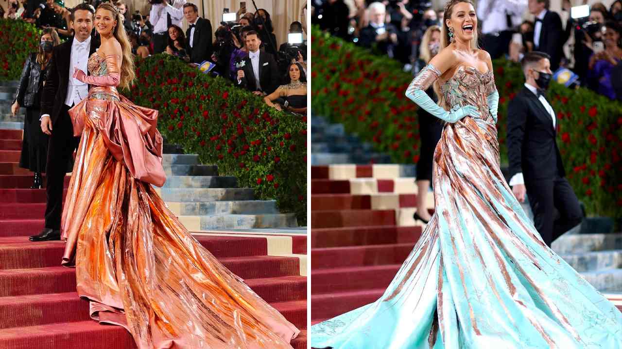Blake Lively no Met Gala 2022. (Foto: Reprodução/Instagram @mg_mgzine)