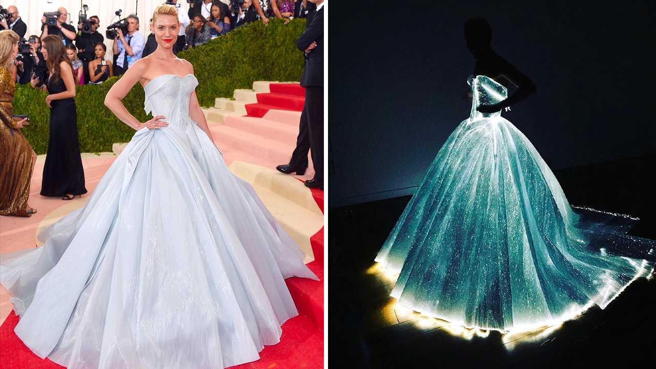 Claire Danes no Met Gala 2016. (Fotos: Reprodução/Instagram @finefashionfeed)