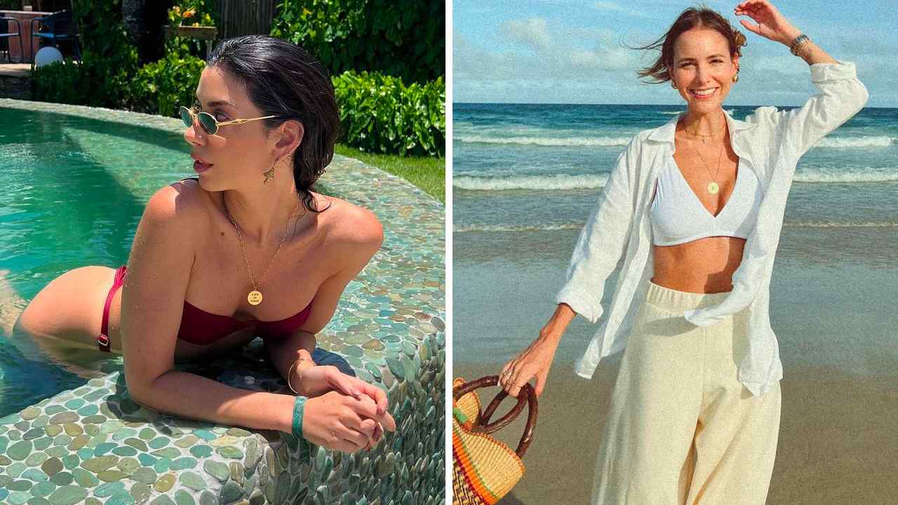 Foto 1: Reprodução/Instagram @camilacoutinho; Foto 2: Reprodução/Instagram @luisa. Clique na imagem e confira peças similares!