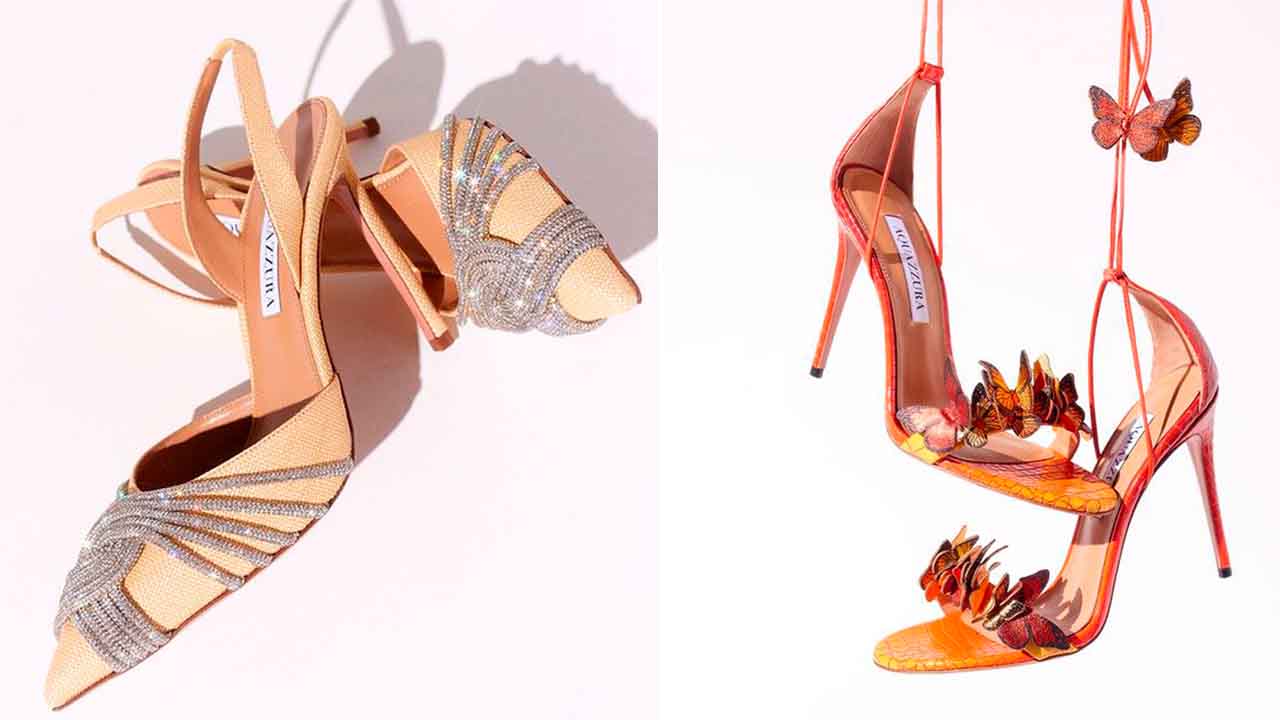 Sapatos de luxo aquazzura.