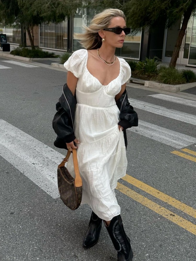 Como usar bota com vestido
