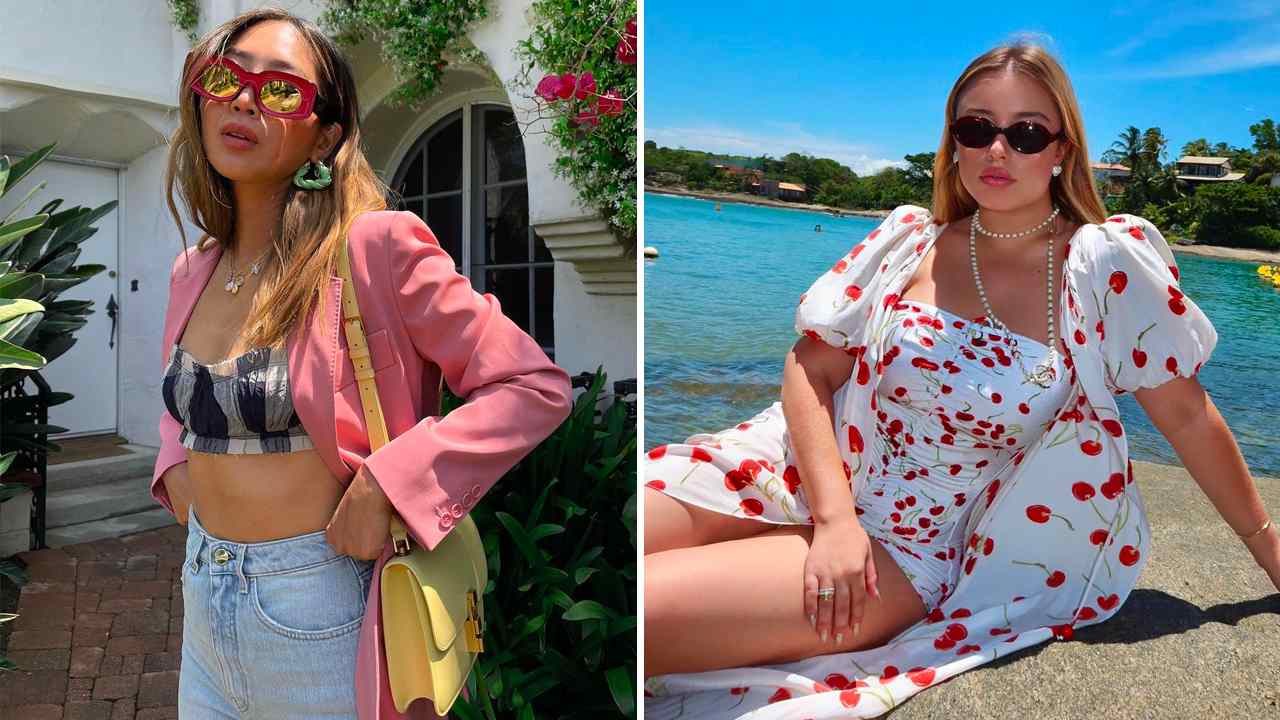 Foto 1: Reprodução/Instagram @aimeesong; Foto 2: Reprodução/Instagram @mariabbraz. Clique na imagem e confira peças similares!