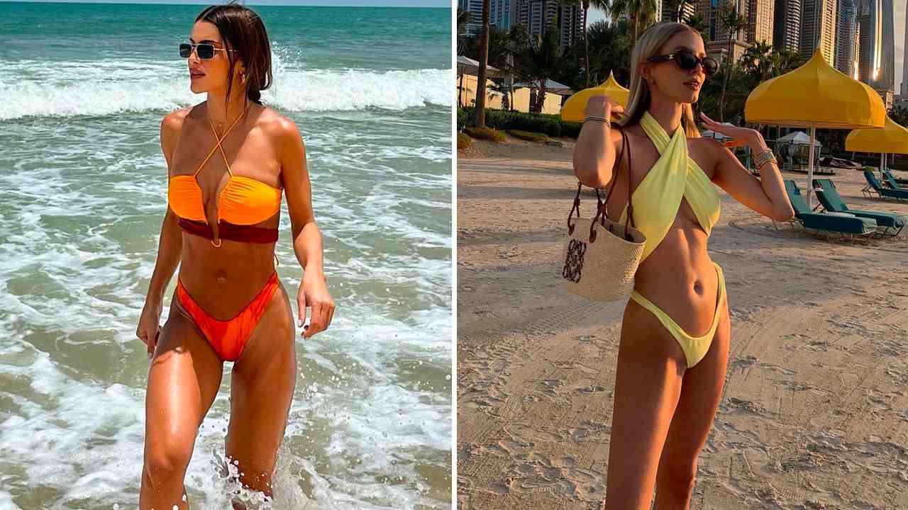 Foto 1: Reprodução/Instagram @camilacoelho; Foto 2: Reprodução/Instagram @leoniehanne. Clique na imagem e confira peças similares!