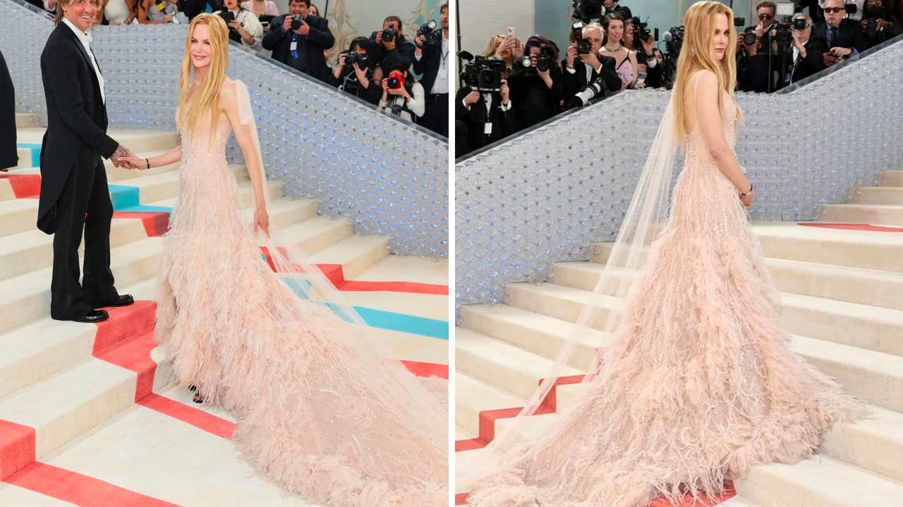 Nicole Kidman vestido Chanel no Met Gala. (Fotos: Reprodução/Instagram @cocochanelando)
