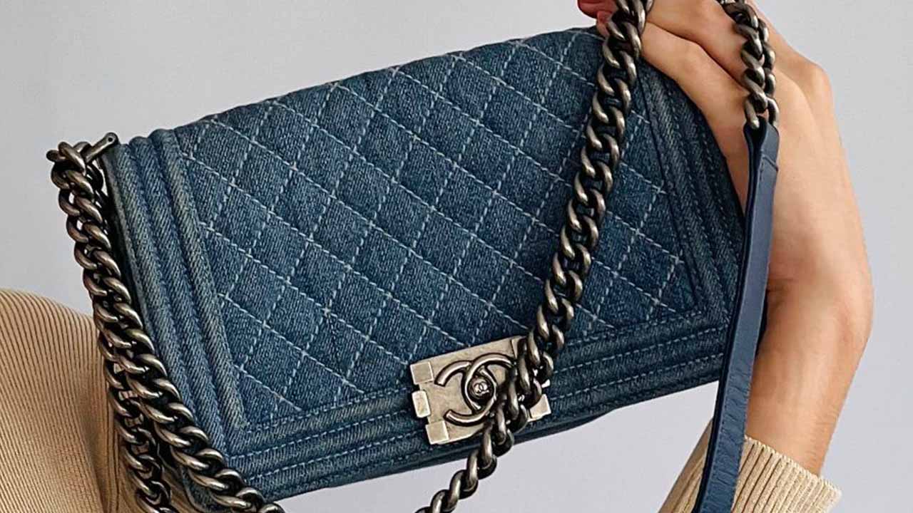 Bolsa Chanel Boy Denim.