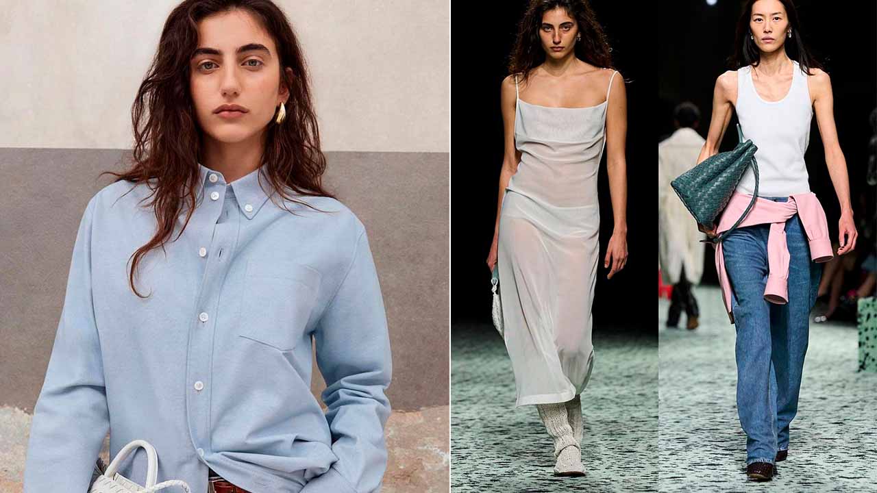 Fotos de desfiles da Bottega Veneta.