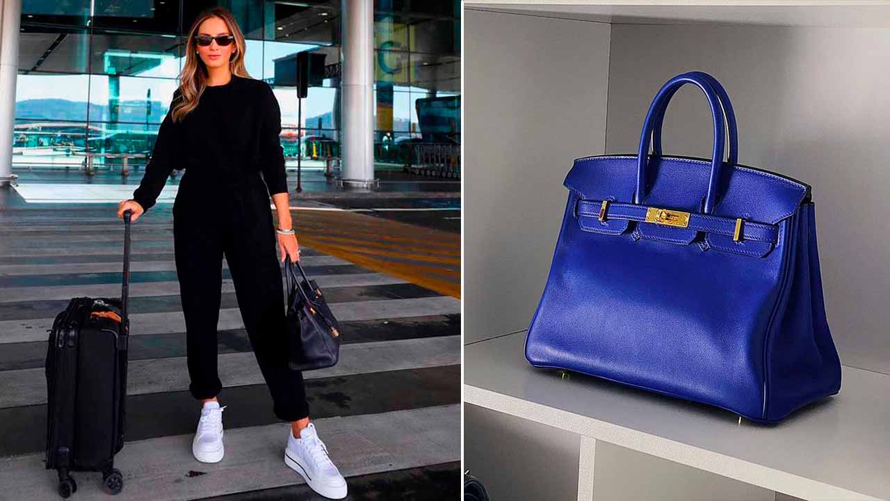 Bolsa Birkin Hermés, uma bolsa de viagem famosa.