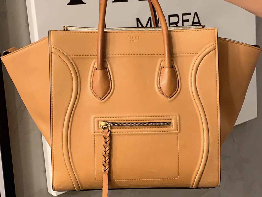 Celine Luggage uma das bolsas de luxo mais populares.