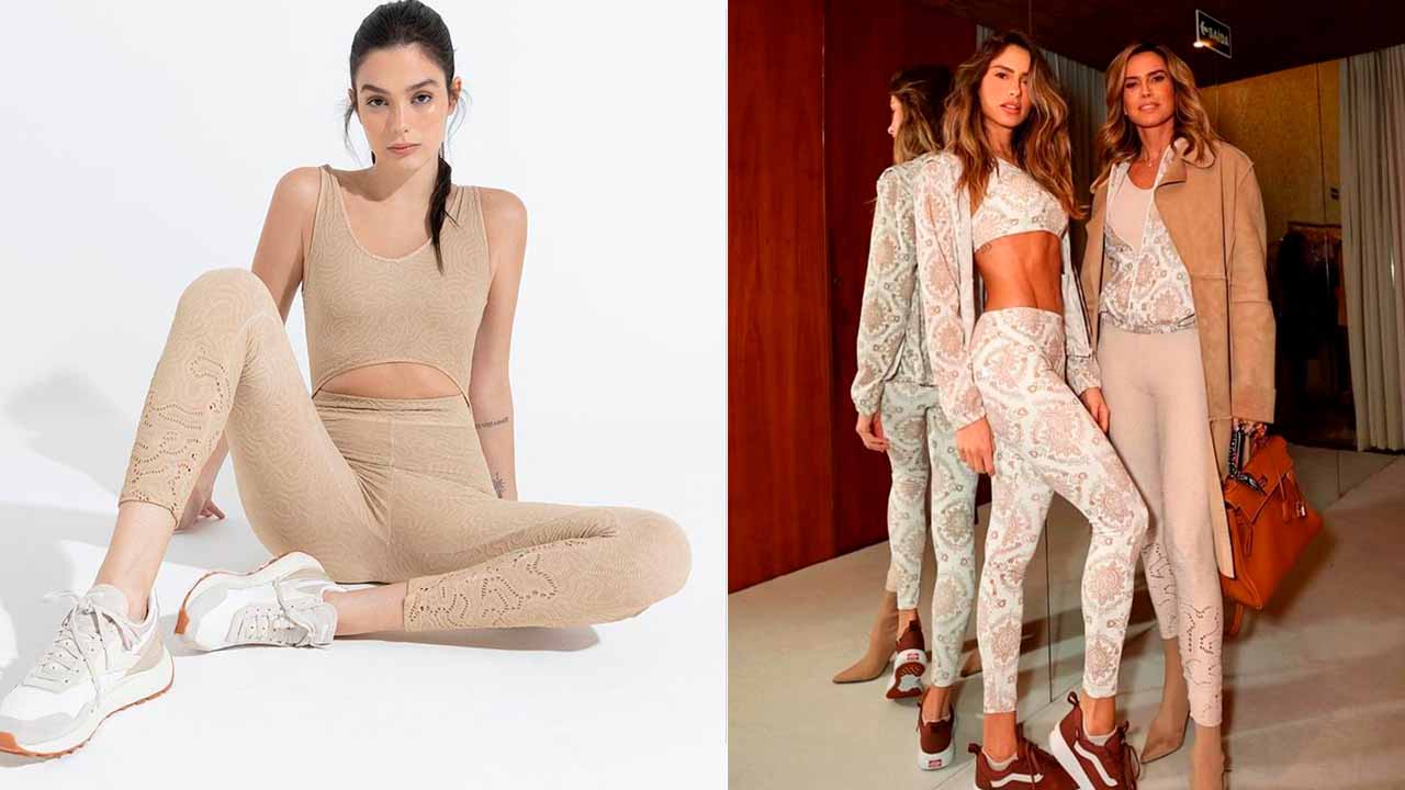 Fitness wear de luxo: collab Lauf X Martha Medeiros.
