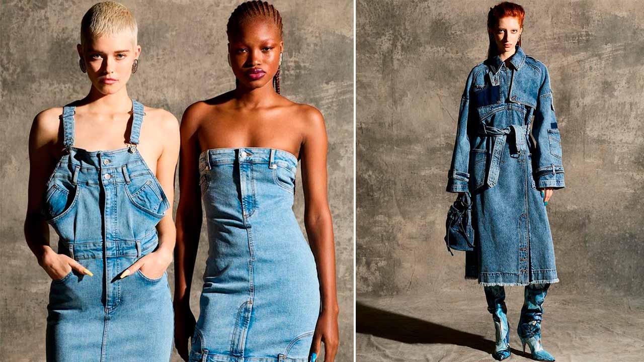 Fotos da Coleção de Jeans da Moschino.