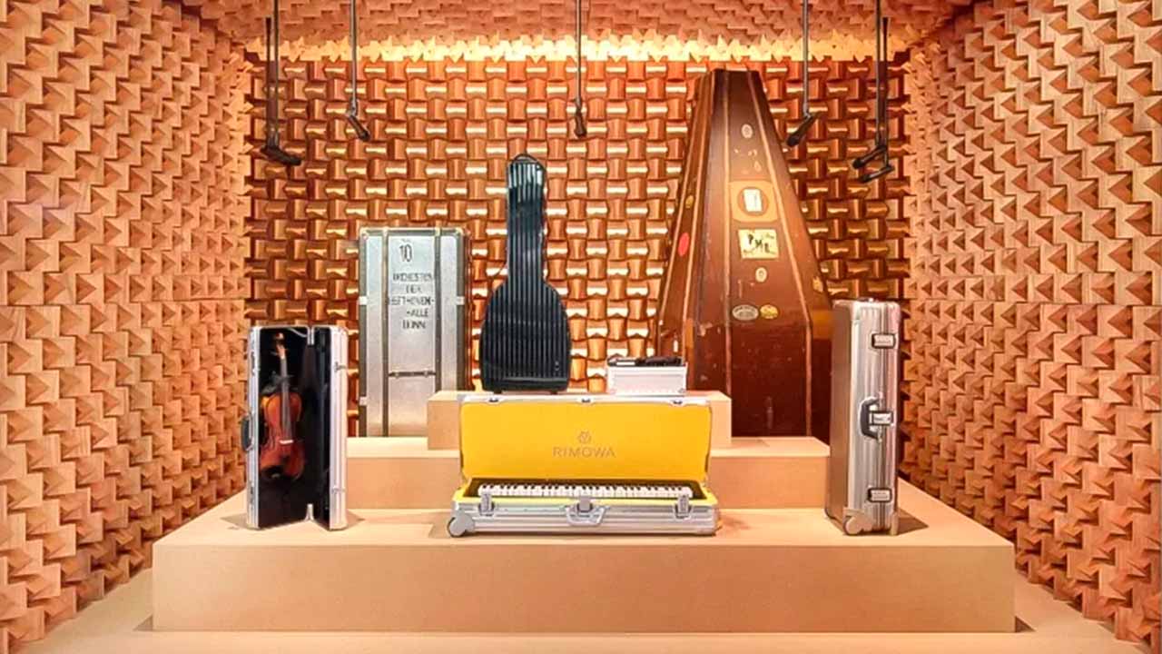 Exposição Rimowa em tóquio.