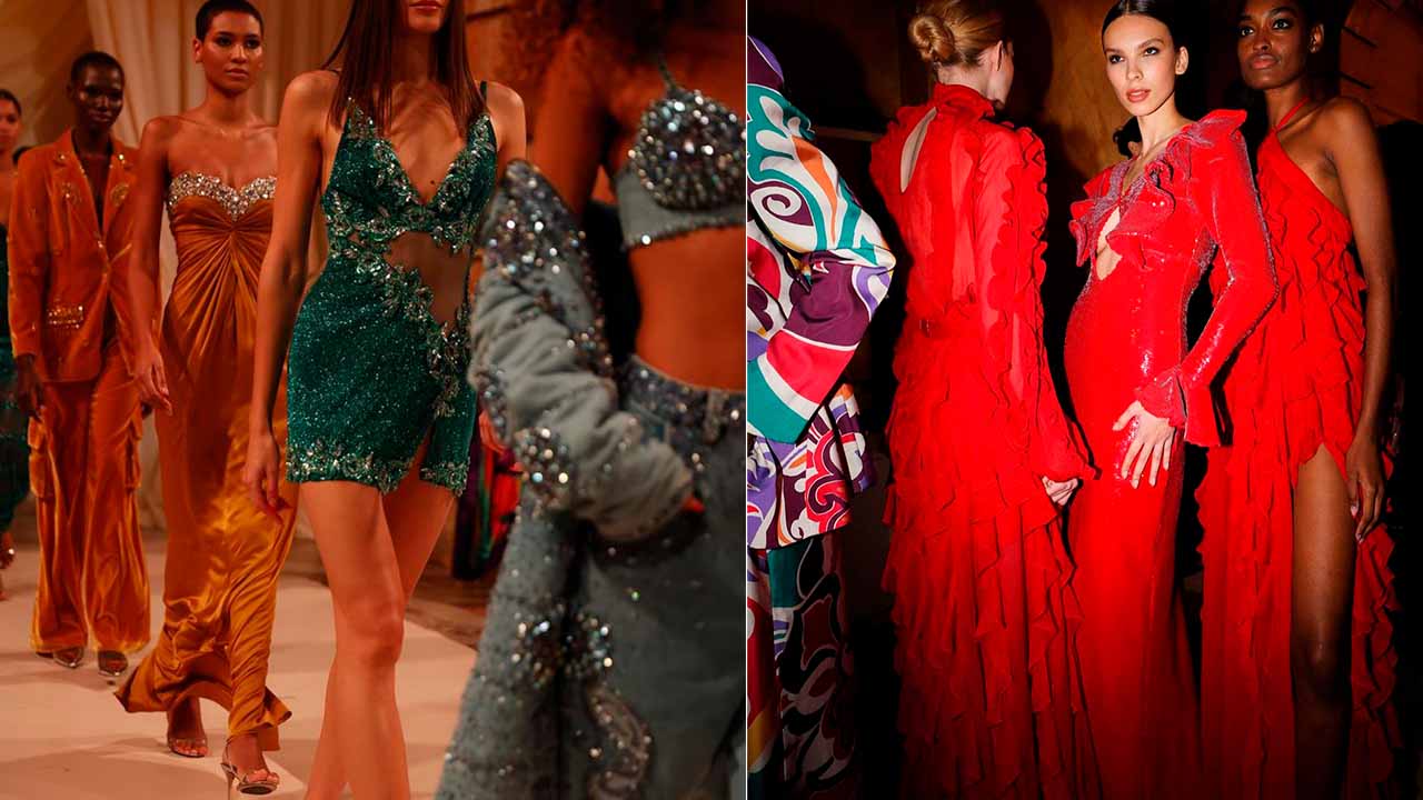 Vestidos de festa da marca nacional de luxo PatBO.