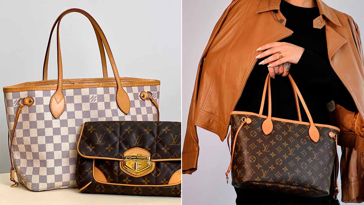 Bolsa de Luxo Louis Vuitton Neverfull.