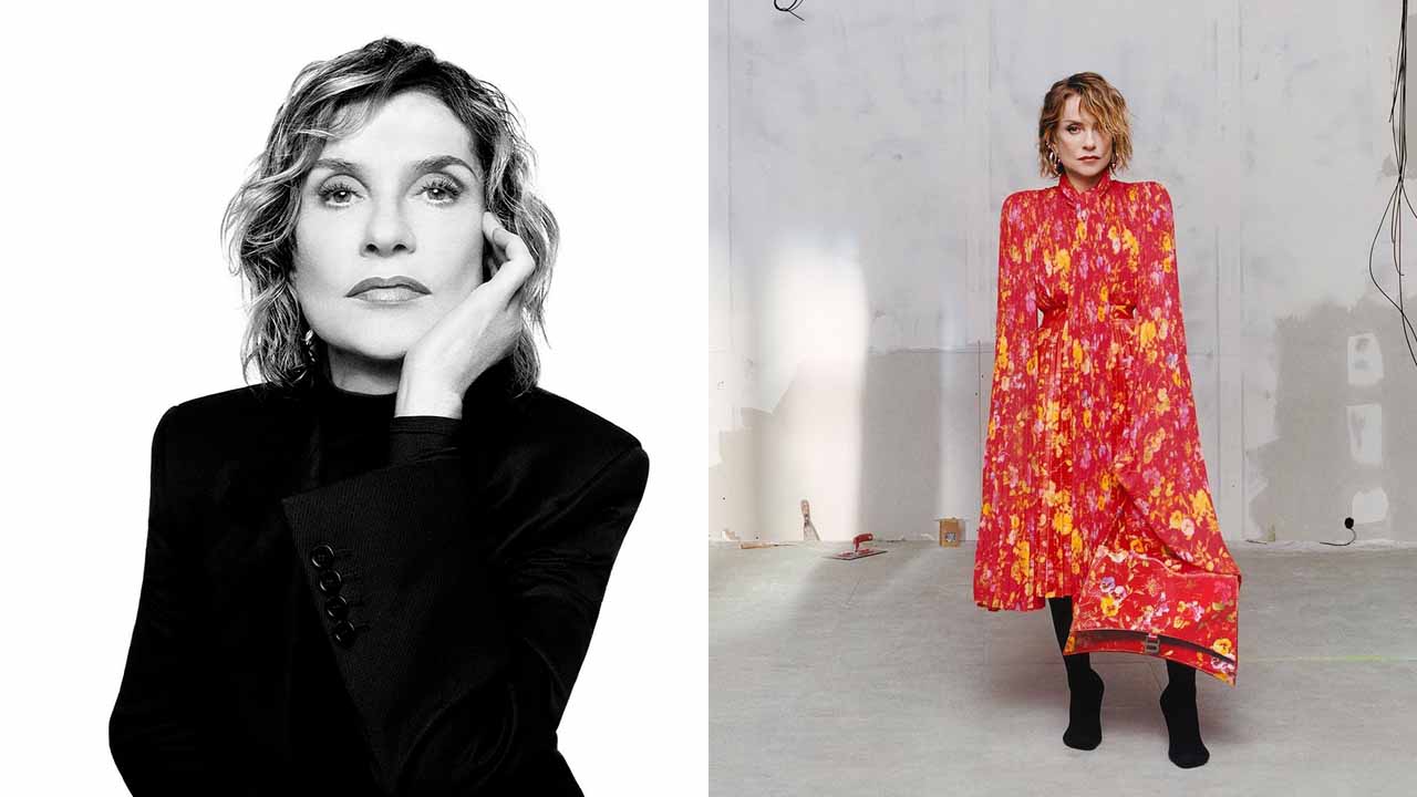 Isabelle Huppert é embaixadora da Balenciaga.