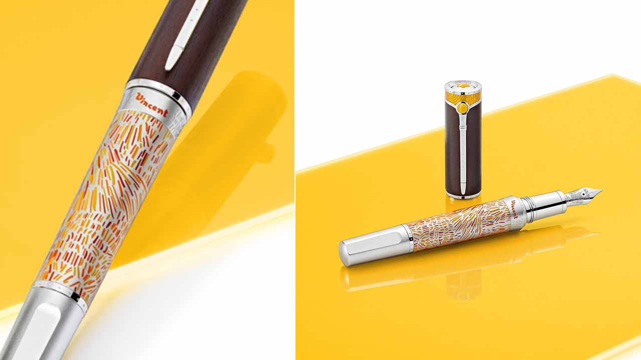 canetas montblanc feitas em homenagem a van gogh.