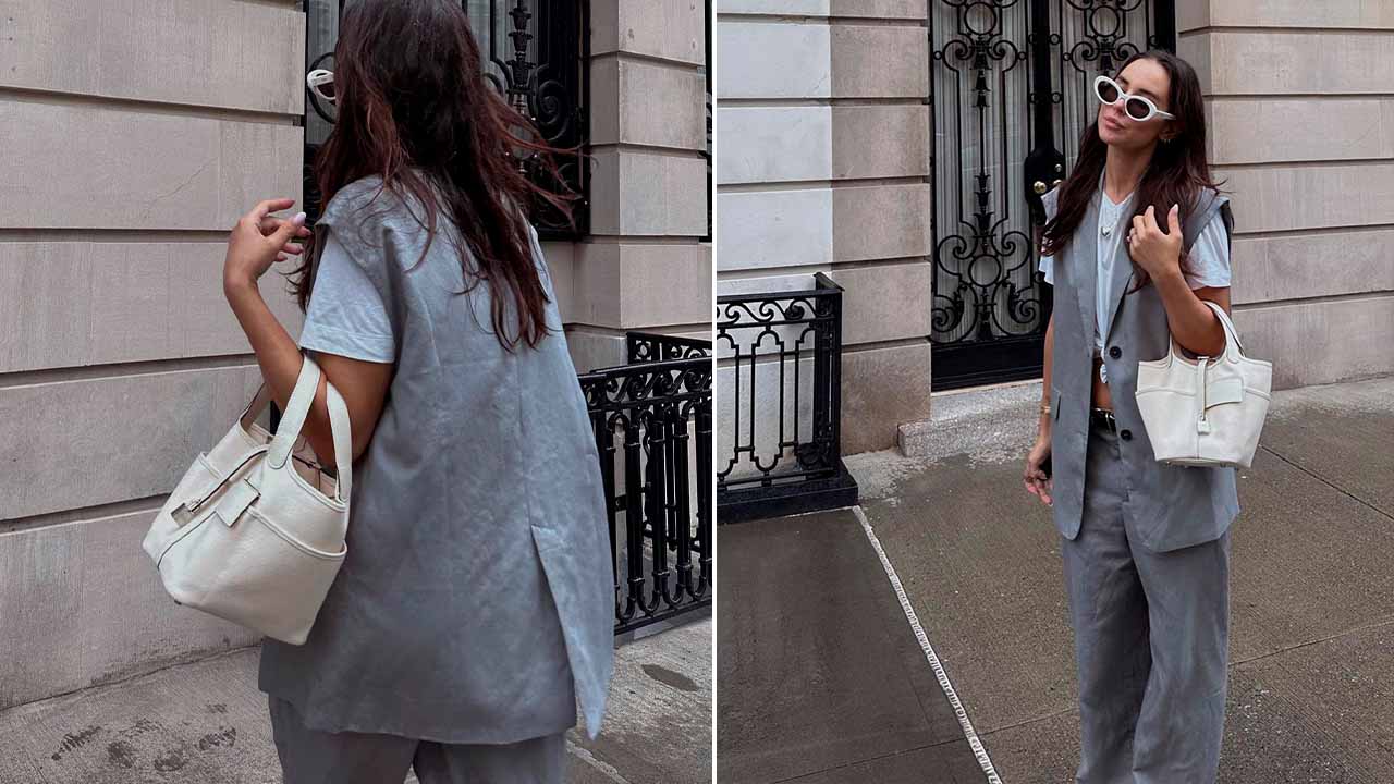 Picotin na cor branca da Hermès vai bem com todos os looks.