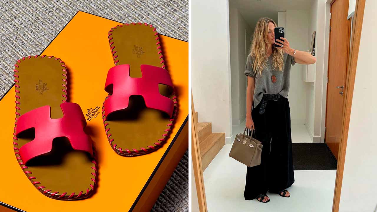 Rasteiras Oran Hermès um dos sapatos de luxo mais desejados do mundo.