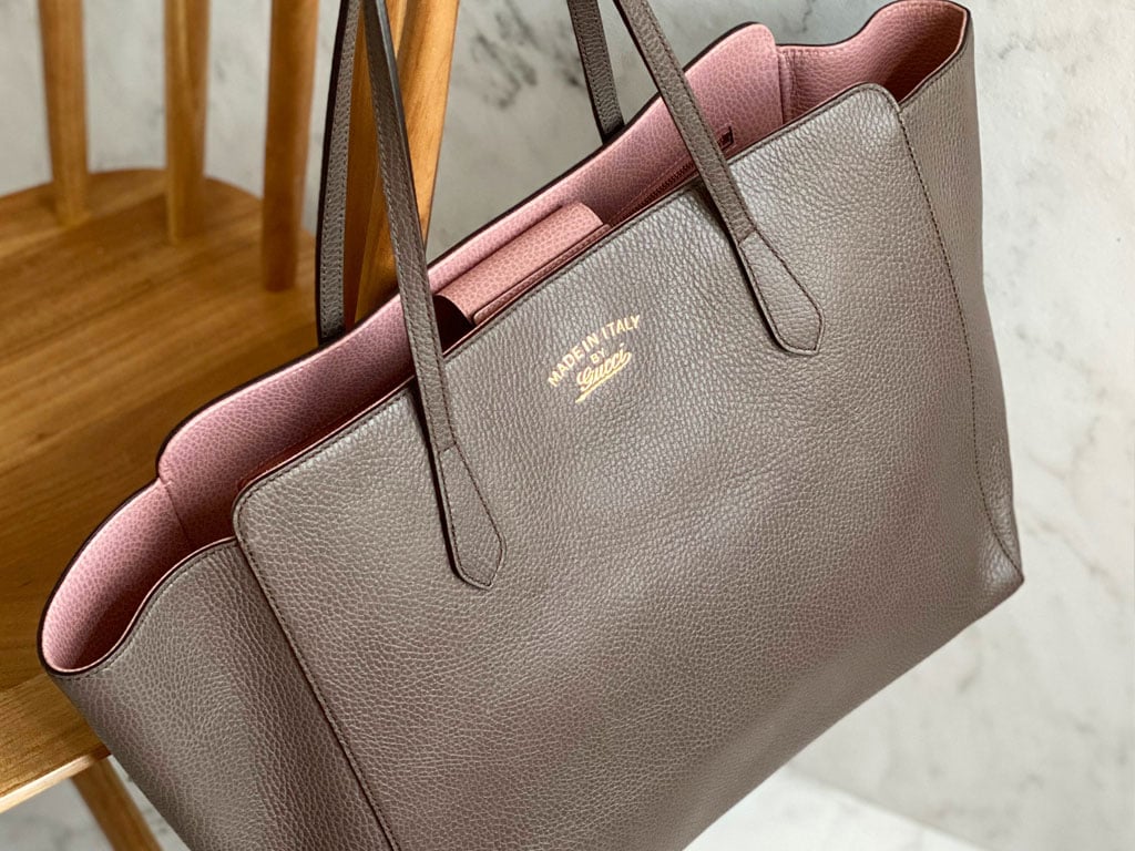 Gucci Swing uma das shopping bags de luxo para substituir a Neverfull LV.
