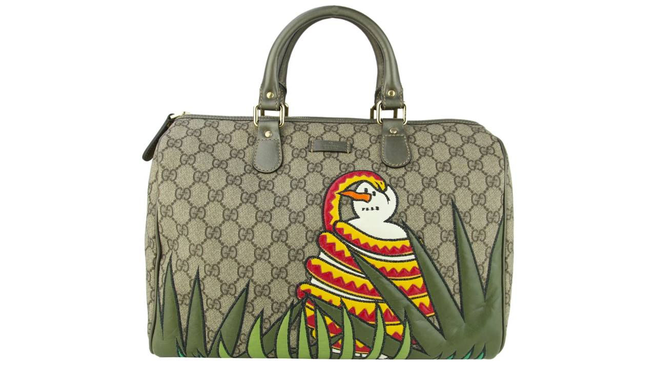 Bolsa Gucci feita em parceria com a Unicef. Clique na imagem e confira mais criações da marca!