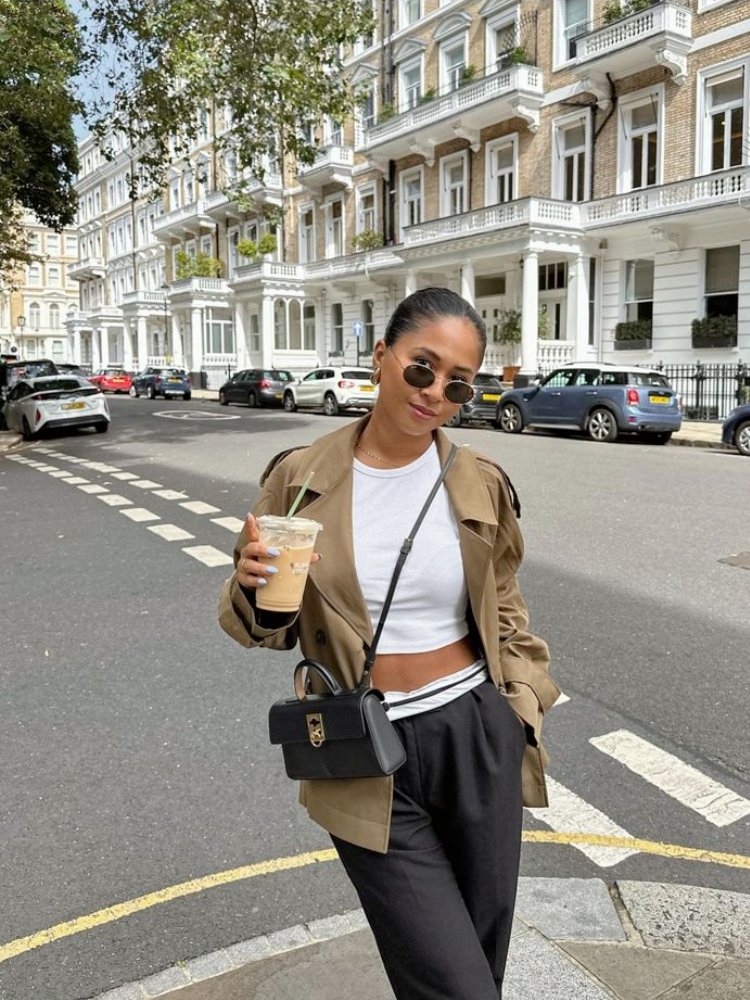 cropped trench coat