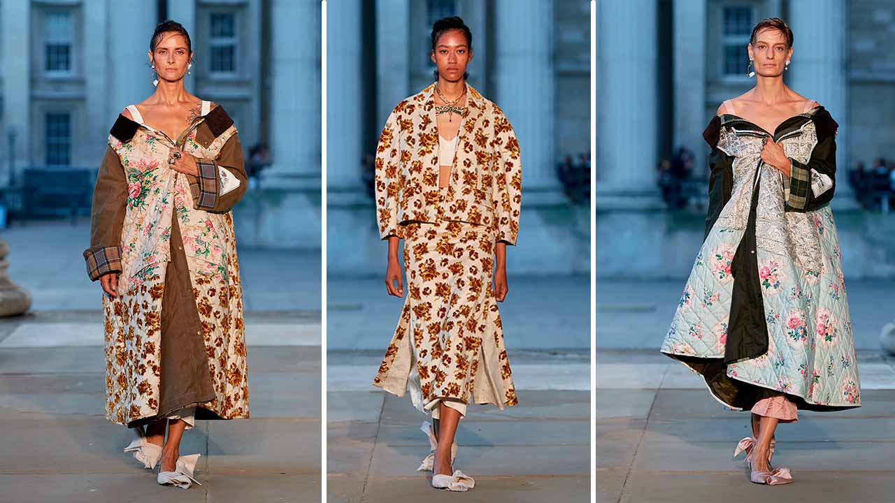 O desfile da Erdem na semana de moda de londres. Coleção primavera/verão 2024!