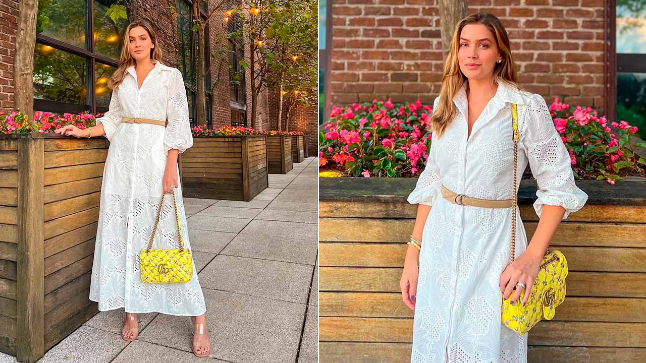 Ma Tranchechi, uma das influenciadoras do brasil mais conhecidas tem usado a Gucci Marmont entre as suas bolsas de luxo.