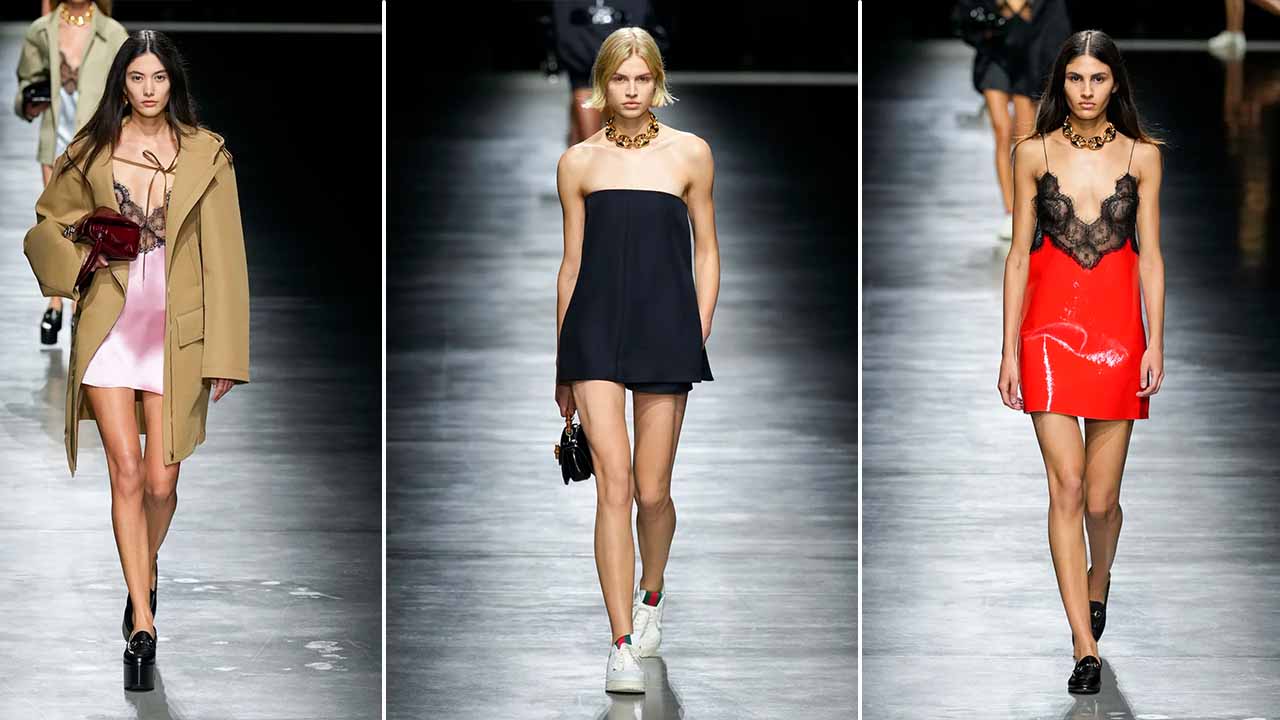 A estreia de Sabato De Sarno na direção criativa da Gucci.