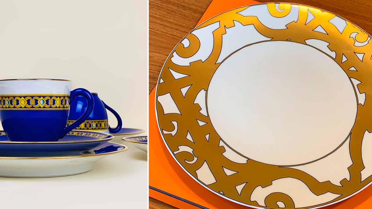 porcelanas hermès em promoção.