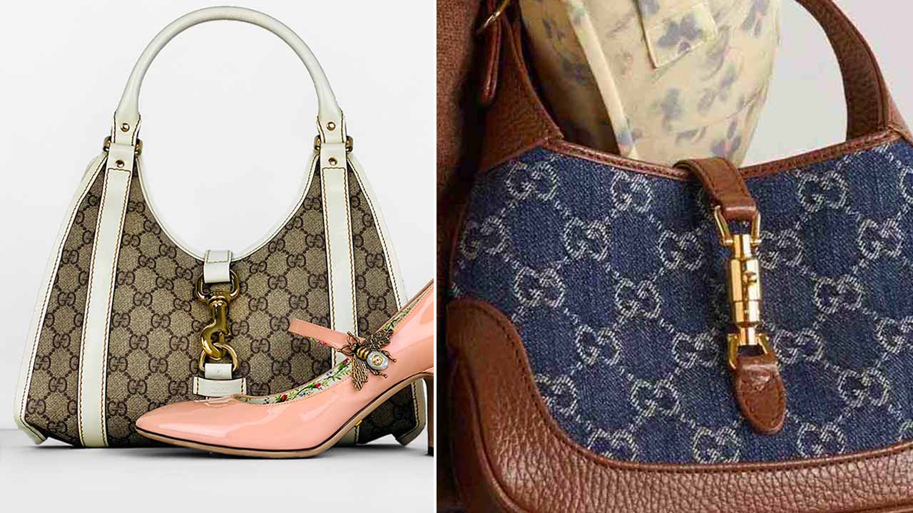 Gucci Jackie um  dos modelos de bolsas mais famosas da grife italiana.