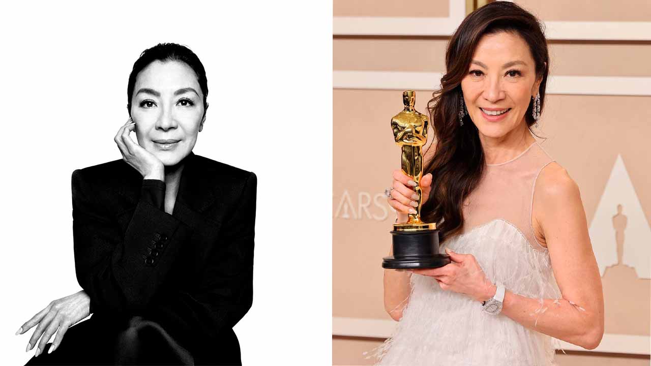 Michelle Yeoh é a nova embaixadora da Balenciaga.