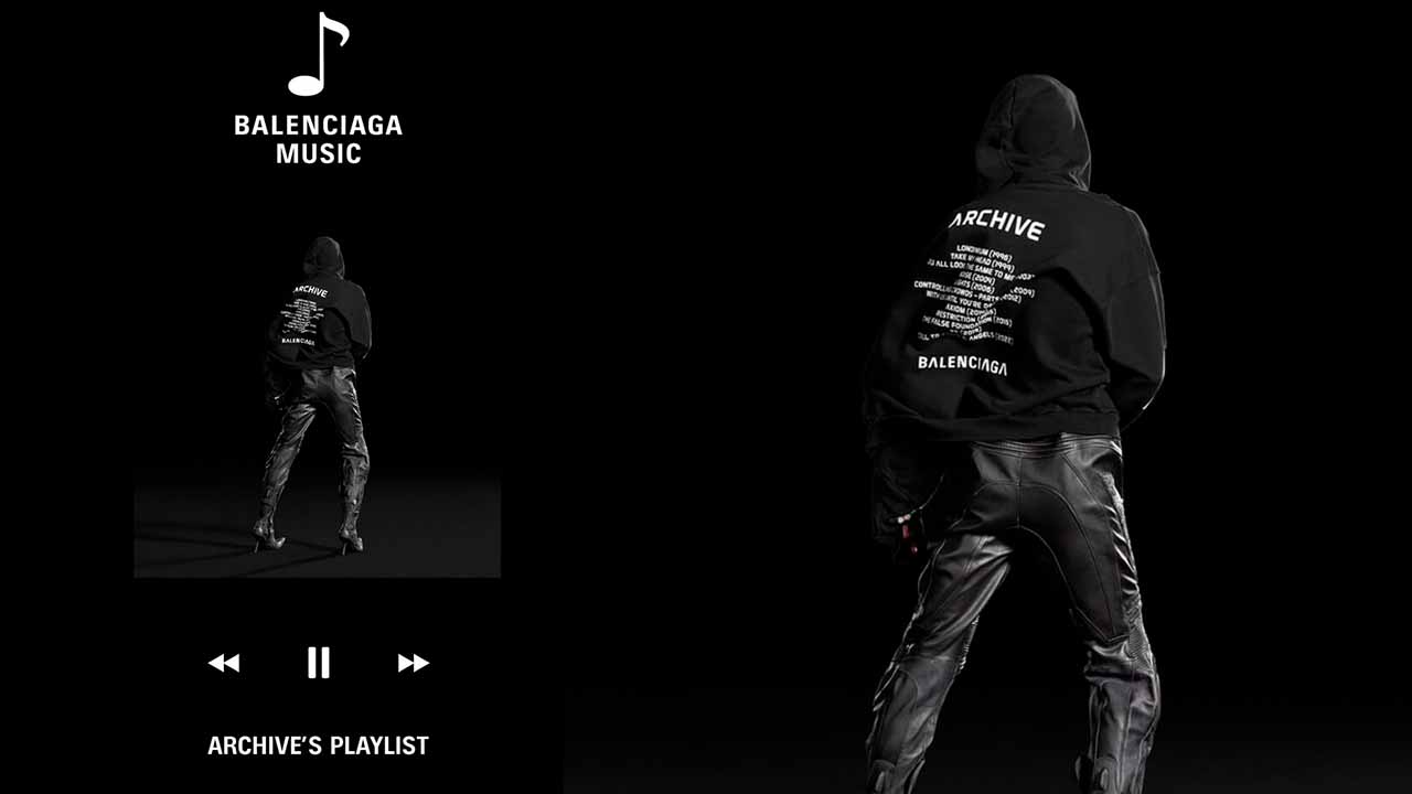Moletom Musical criado pela Balenciaga.