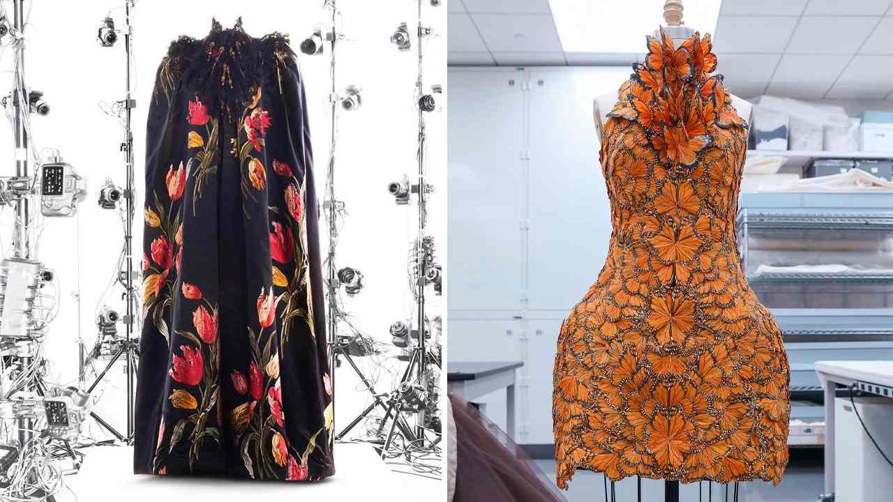 Criações que serão exibidas na nova exposição do The Costume Institute. (Fotos: Reprodução/Instagram @voguemagazine)