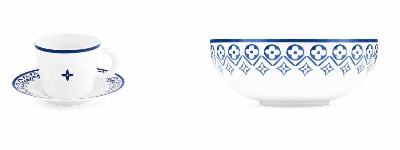 Porcelanas da Louis Vuitton.
