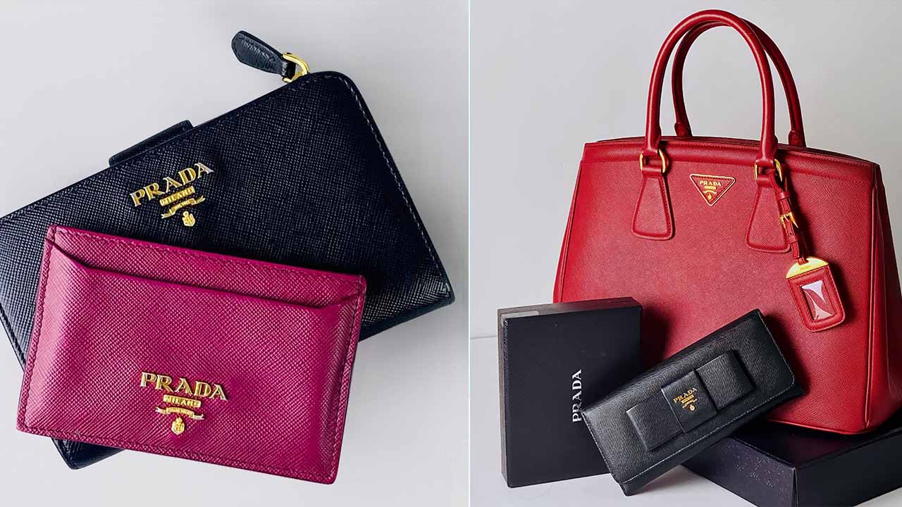 Carteiras e bolsas da Prada: uma das melhores marcas de acessórios para presentear neste natal ou presente de amigo oculto.