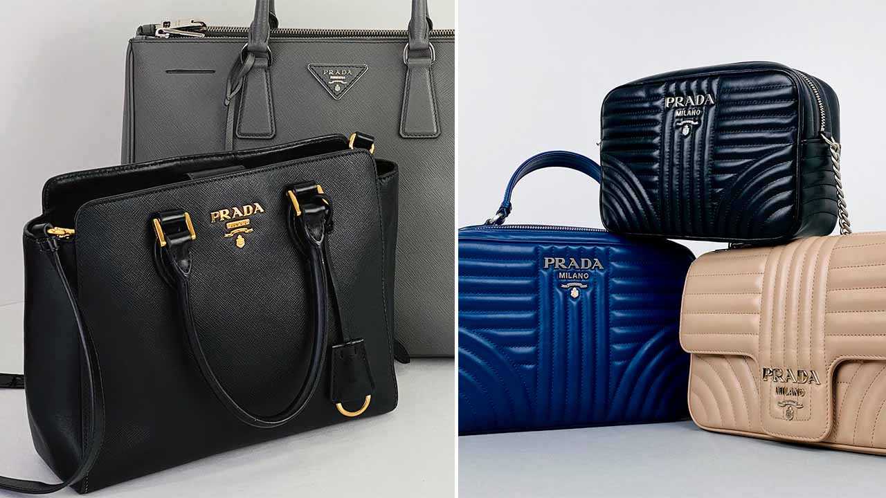 Bolsas Prada: uma das marcas de luxo sustentáveis.