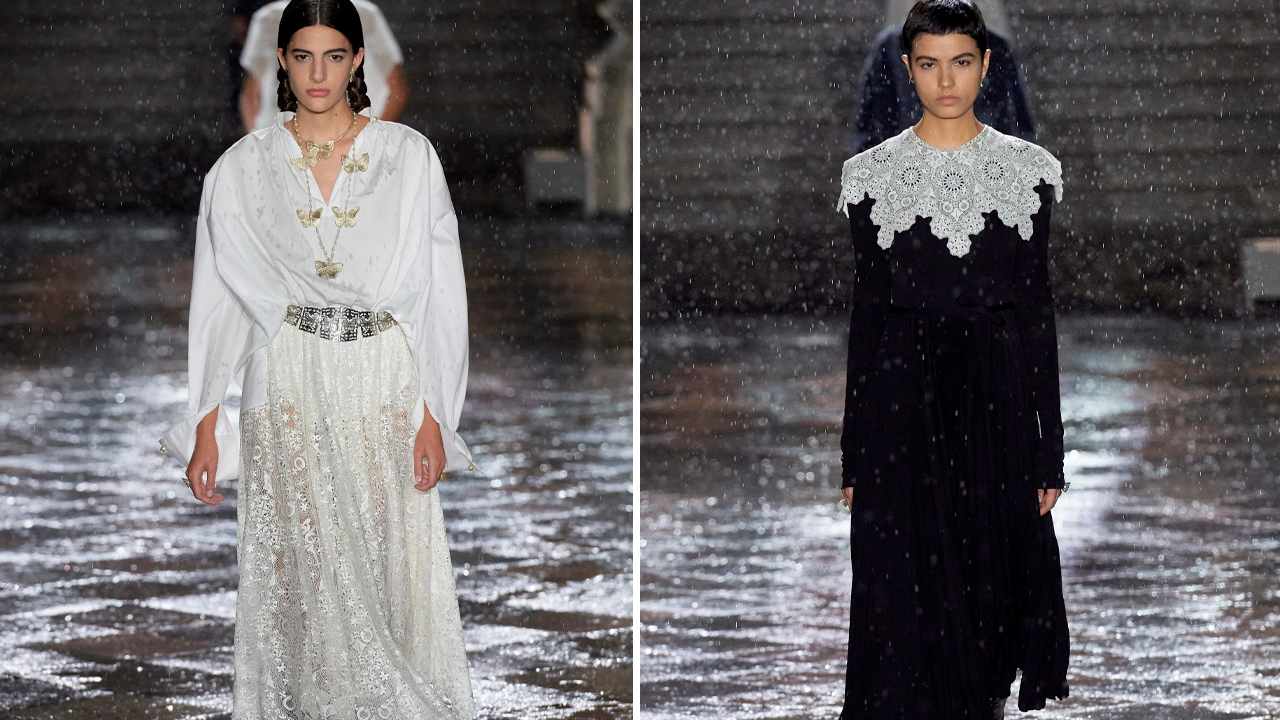 Desfile Dior Cruise 2024. Clique na imagem e confira mais criações da marca! (Fotos: Reprodução/Vogue Runaway)