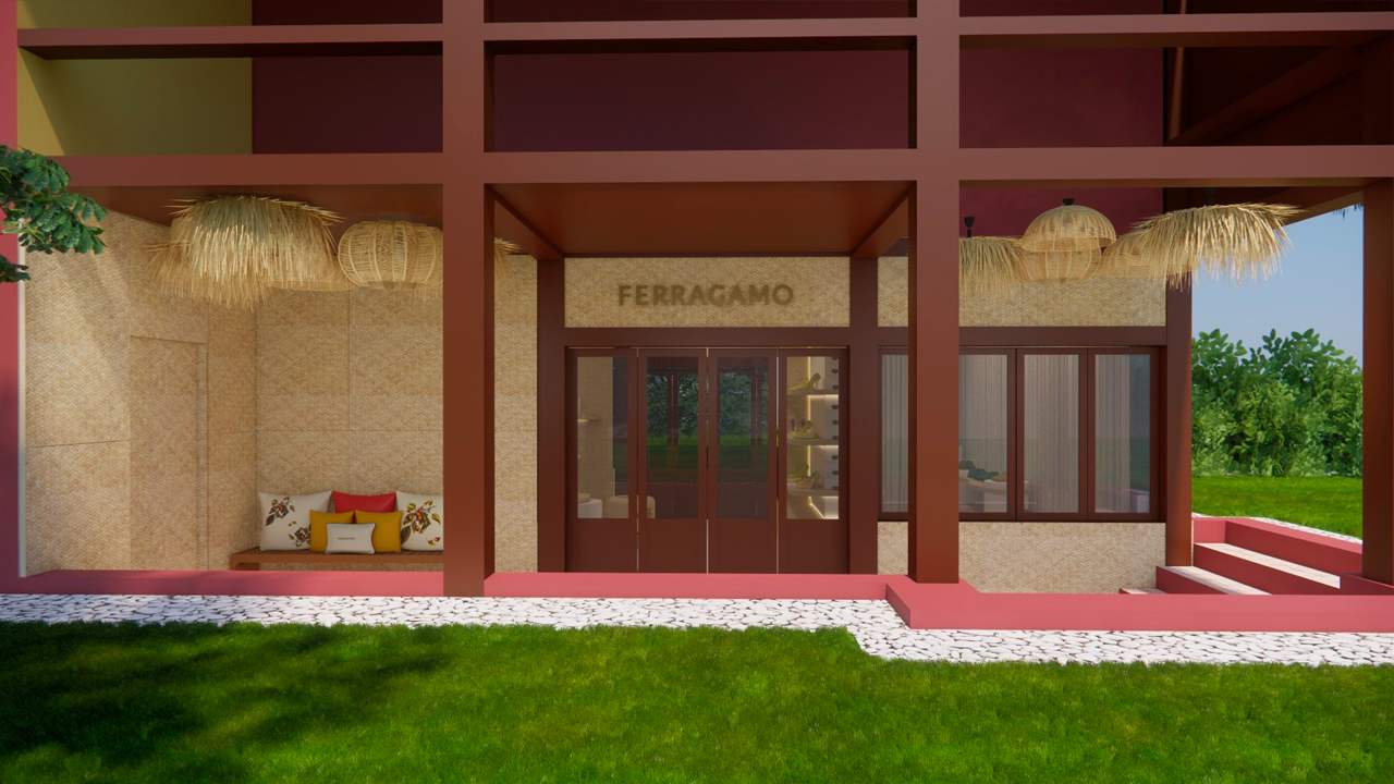 Ativação de verão da Ferragamo em Trancoso. Clique na imagem e confira criações da marca! (Foto: Reprodução/Fashion Network)