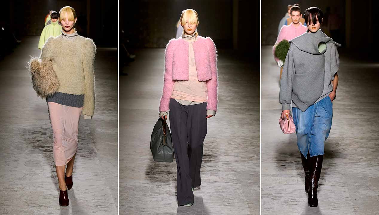 Montagem de fotos da Paris Fashion Week 2024 (PFW 24).