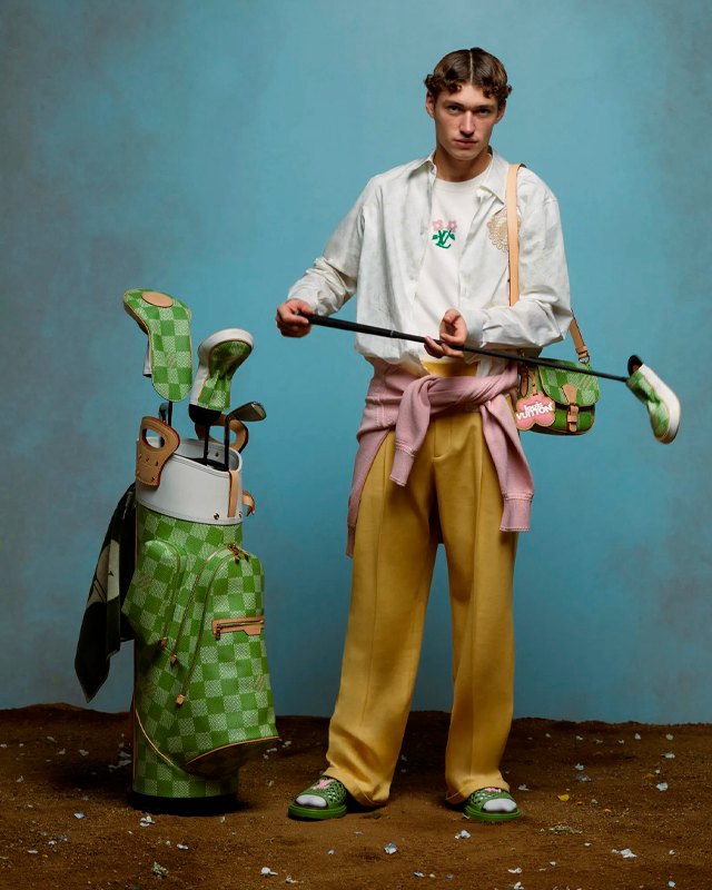 Parceria Louis Vuitton x Tyler, The Creator. Clique na imagem e confira mais criações da maison! (Foto: Reprodução/GQ.com)