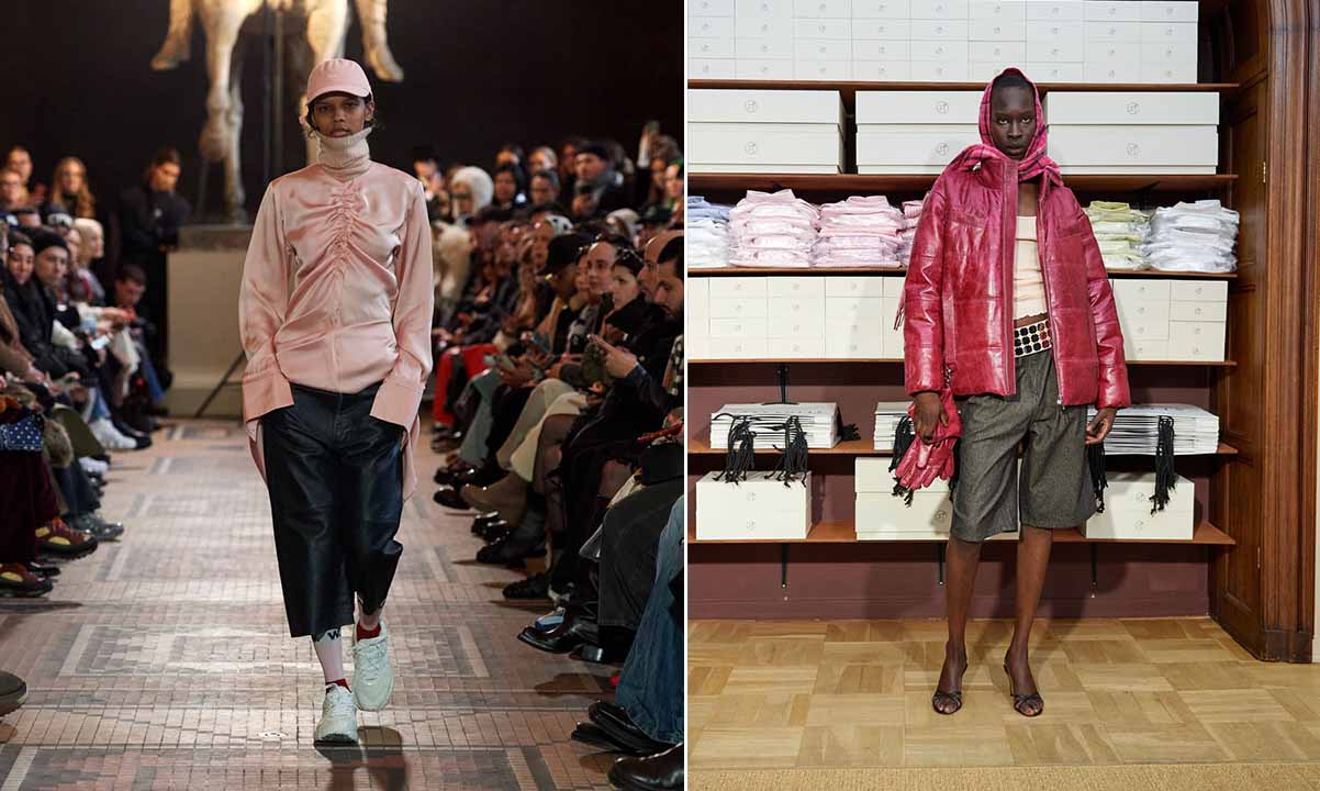 Montagem com dois looks da CFW 2024.