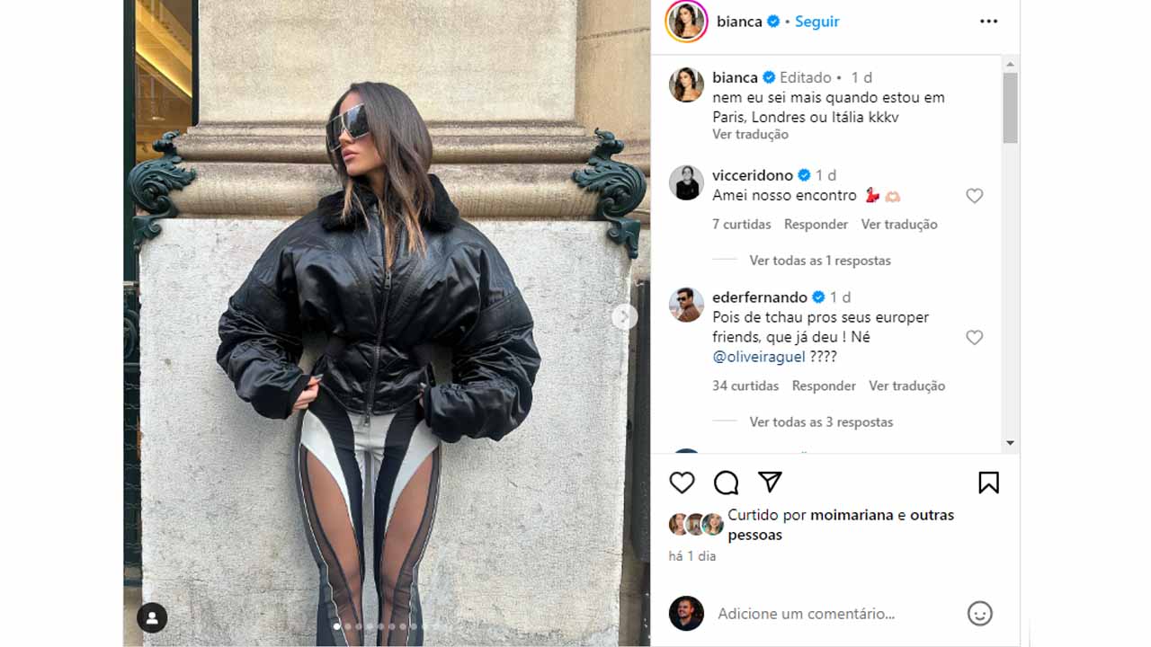 Bianca Andrade usa Óculos Yves Saint Laurent Betty!