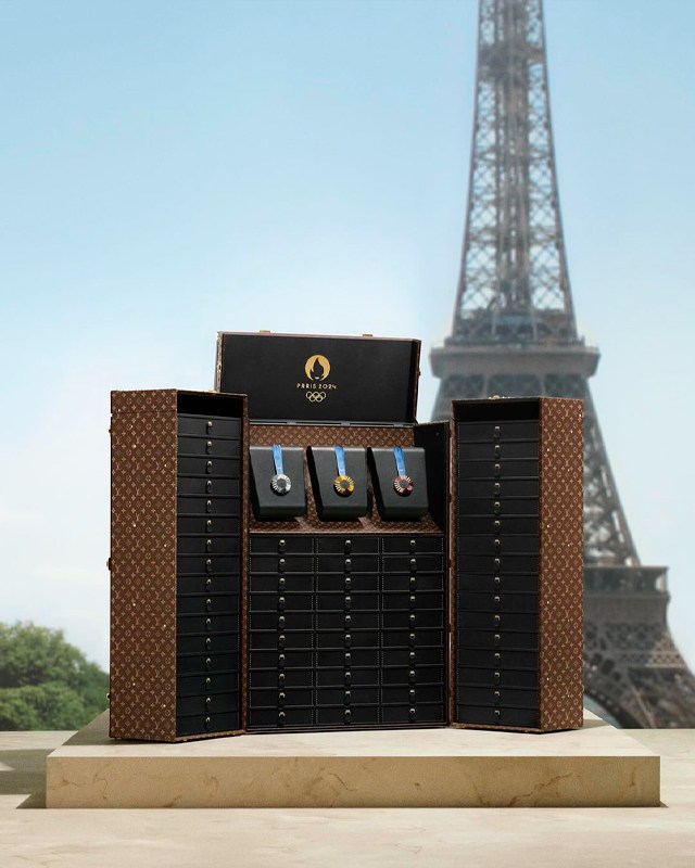 Baú de medalhas olímpicas Louis Vuitton. (Foto: Reprodução/Instagram @louisvuitton)