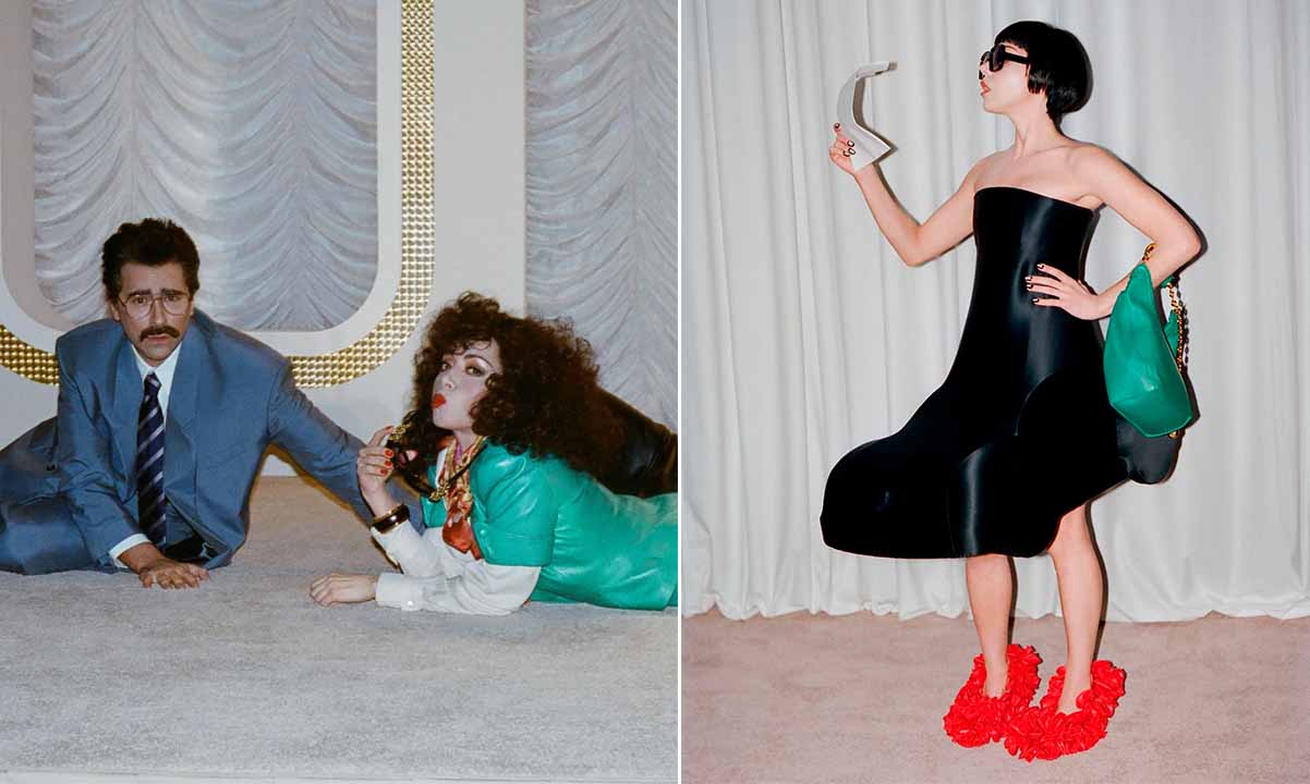 Montagem de fotos da nova campanha da Loewe, Decades of Confusion.