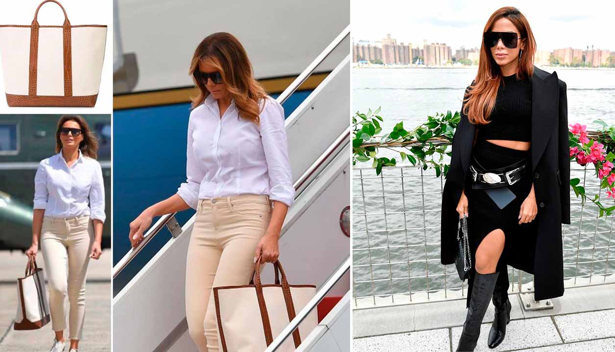Montagem de duas fotos de mulheres que usam Michael Kors.