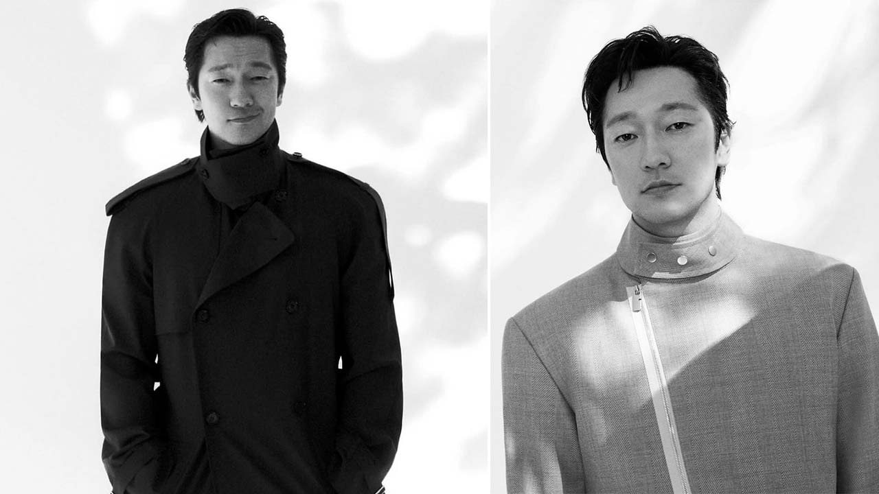 Montagem de fotos do novo embaixador da Burberry.